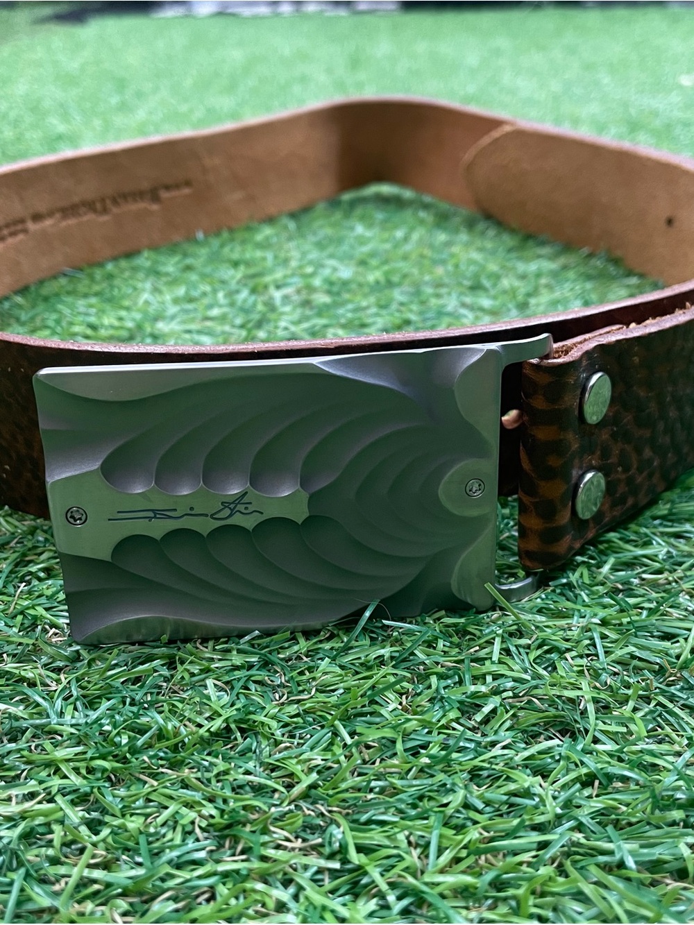 Brian Tighe Titanium Belt New